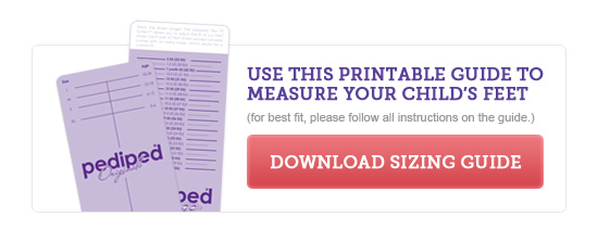 pedipeds size chart