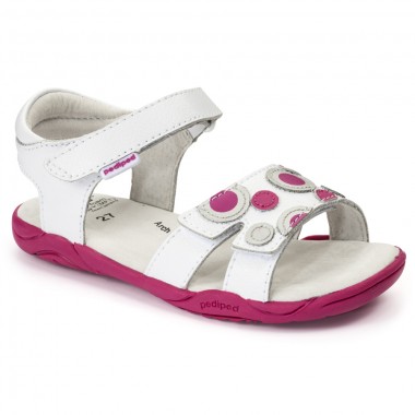 Flex - Jacqueline White Fuchsia Sandal