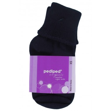 Organic Cotton Turn Cuff Socks (Colour: Navy)